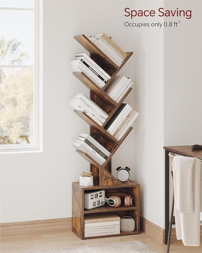 SUNMORY 6 Tier Tree Bookshelf - Image 8