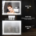 48" L x 36" W LED Bathroom Mirror - Image 5