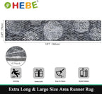 HEBE Hallway Runner Rug 2'8''x12', Washable Non Slip Kitchen Rug Runner | Soft - Image 2