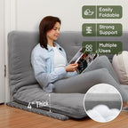ZonLi Japanese Floor Futon Mattress Full Size 75"x 54", 100% Cotton Cover 4'' - Image 2