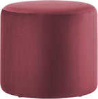 Studio Living® 19” Wentworth Ottoman Round Soft Velvet Bench, Stationary - Image 7