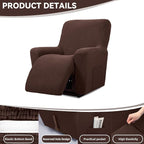 Cupuamon Recliner Chair Covers, Lazy Boy Recliner Covers Stretch Reclining - Image 4
