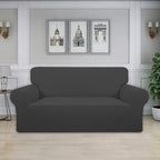 Easy-Going Stretch Oversized Loveseat Couch Covers Washable Dark Gray | 1-Piece - Image 2
