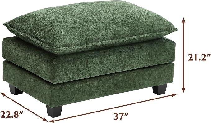 Ihanherry Ottoman for Modular Sectional Cloud Couch, Chenille Deep Seat Sofa - Image 3