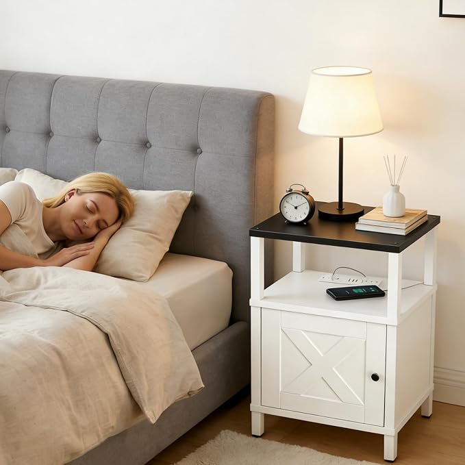 MAHANCRIS Farmhouse Nightstand - Image 6