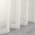 Extra Long Sheer Curtains 120 Inches Long, Sheer Curtain, Voile Rod Pocket - Image 5