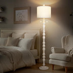 Scenekoy 65.5” Natural Real Wood Floor Lamp - Image 6