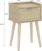 LAATOOREE Nightstand Set of 2, Small Bedside Table, End Table - Image 3