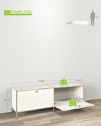 Metal Low Board Storage Cabinet - Image 3