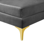 Modway EEI-3983-GRY Triumph Channel Tufted Performance Velvet Sectional Sofa - Image 5