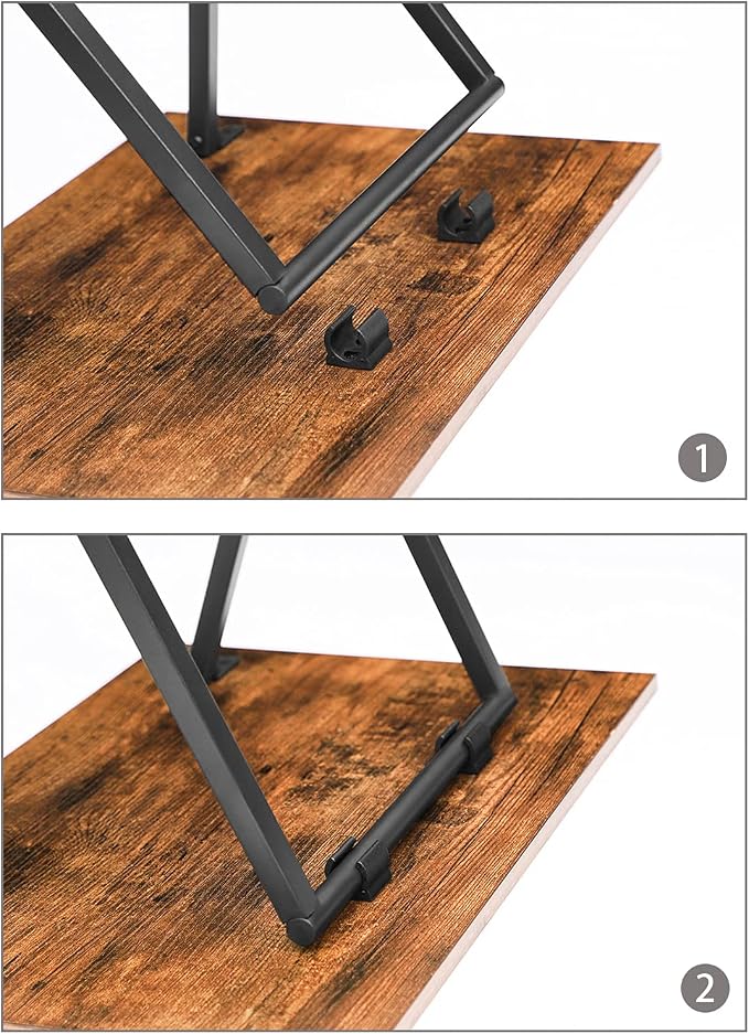 HOOBRO Folding TV Tray Tables, Industrial Snack Tables - Image 7