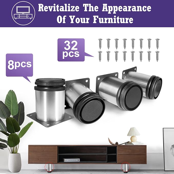 2.5 Inch Metal Furniture Legs - Image 2