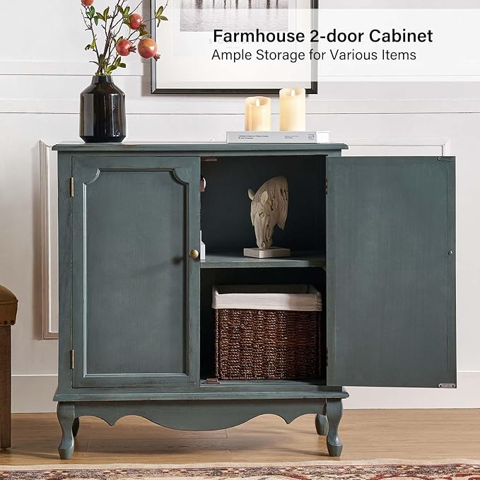 HULALA HOME Antique Accent Cabinet - Image 4