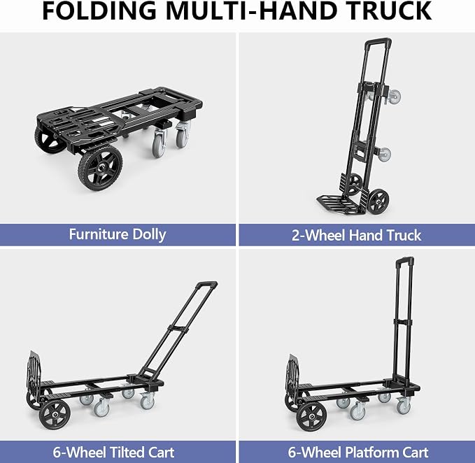 KEDSUM 3-in-1 Convertible Dolly Cart - Image 2