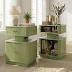 Nightstands Set of 2 with Charging Station, Modern Night Stands Set 2 with by Akmakm