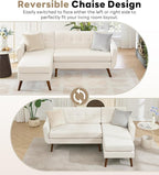 Kingfun L Shaped Couch, Sectional Couches, 3 Seater Sofas - Image 4