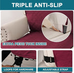 Turquoize 100% Waterproof Sofa Covers Chaise Lounge L Shape Sofa Protector Slip - Image 4