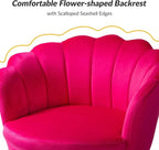 HULALA HOME Modern Velvet Accent Chair - Image 5