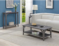HomeStock Asian Aesthetics Coffee Table, Rustic Style, 2 Spacious Shelves by Homestock
