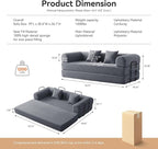 Sofa Bed, Corduroy Sleeper Sofa Bed - Image 2