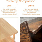 Solid Wood Side Table, 2-Tier Tall End Table - Image 7