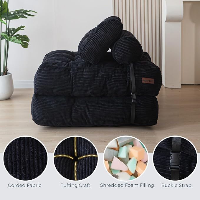 MAXYOYO Folding Sofa Bed, Convertible Sleeper Chair - Image 8