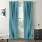 Faux Linen Total Blackout Curtains by 100BlackoutShield