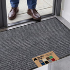 GORILLA GRIP Waterproof Traffic Guard Door Mat, 47x35 Indoor Outdoor Durable by Unknown