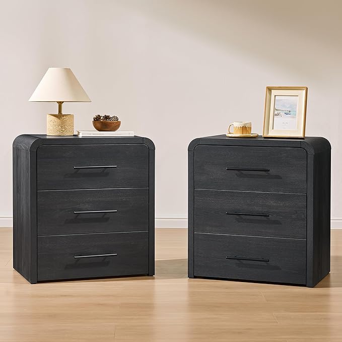 Fatmok 4-Piece Modern Bedroom Furniture Set, 2 Nightstands - Image 8