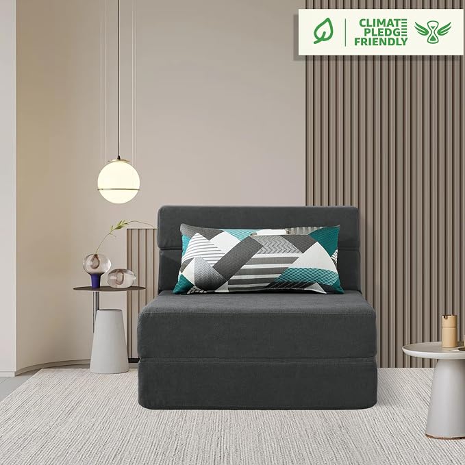 ANONER Fold Out Chair Bed Memory Foam - Image 2