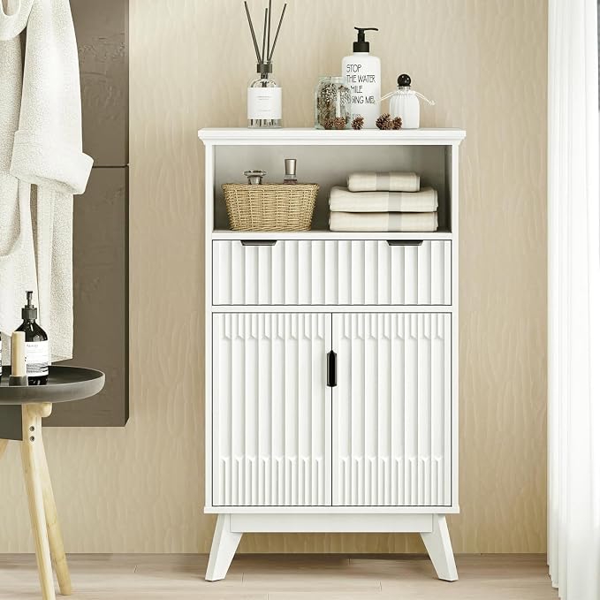 Fatmok 40'' Fluted Accent Cabinet - Image 7