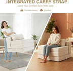 Tiita Folding Sofa Bed Chair, 4-Fold Convertible Sleeper Chair - Image 4