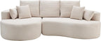 106'' Sectional Curved Sofa Sponge Couch - Image 4
