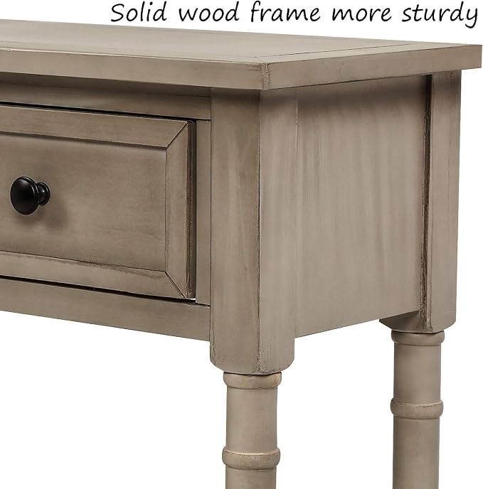 Merax Retro Console Table Sofa Table - Image 7