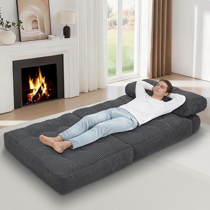 Folding Sofa Bed, Convertible Sleeper Chair - Image 4