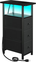 LOAKEKEL Narrow End Table Living Room by LOAKEKEL