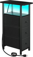 LOAKEKEL Narrow End Table Living Room by LOAKEKEL