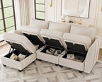 Belffin Convertible Sectional Sofa - Image 4