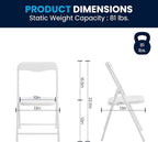 Flash Furniture Mindy Kids 3-Piece Folding Table and Chairs Set - Image 11