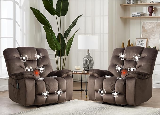HAOMARKETS Power Recliner Chair Set of 2 by HAOMARKETS