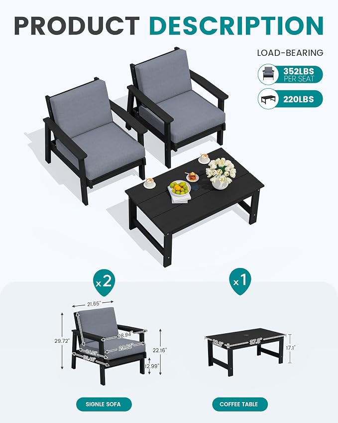 SERWALL HDPE Outdoor Couch - Image 2