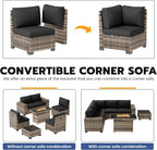 Patio Furniture Set, Wide Armrest Outdoor Furniture Set - Image 3