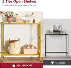 Tajsoon 28.3" Entryway Table, 2-Tier Small Consle Table - Image 4