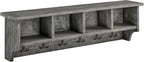 Alaterre Furniture Pomona Entryway Coat Rack – Rustic Farmhouse 48-Inch - Image 8