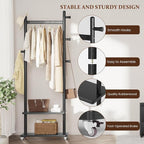 Taitiy Coat Rack Freestanding Clothing Rack - Image 5
