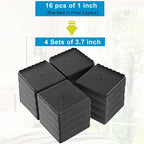 Bed Risers 1 inch, 2 inch, 3 inch, 4 inch Heavy Duty, Adjustable Furniture Riser - Image 3