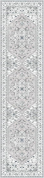 Yamaziot Washable Runner Rug, 2x8 Non-Slip Boho Vintage Hallway Kitchen Rug | - Image 3