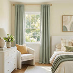 Faux Linen Total Blackout Curtains - Image 5