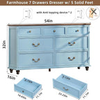 Joaxswe Farmhouse 54" 7 Drawers Dresser - Image 2