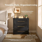 mopio Blake 3 Drawer Dresser for Bedroom, Chest of Drawers, Wood Dresser - Image 3
